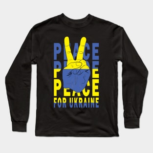 Peace For Ukraine Long Sleeve T-Shirt